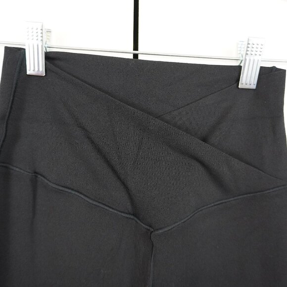 OFFLINE By Aerie "Real Me" High Waisted Crossover Flare Legging in Black - Picture 2 of 3